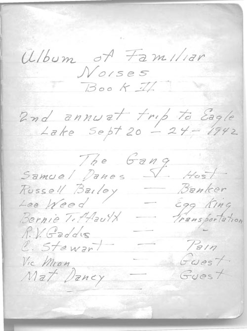Donnelly-Cullinan-Shultz book 2 of familiar noises oct 1942
